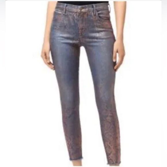 J Brand Neiman Marcus Metallic Skinny jeans. NWT  30 - Picture 1 of 10